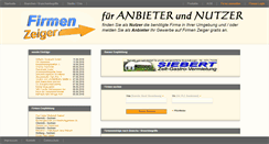 Desktop Screenshot of firmen-zeiger.de